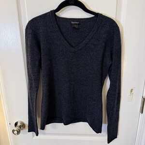Women's 100% Cashmere Gray Sweater Philosophy by Dane Lewis Size Medium